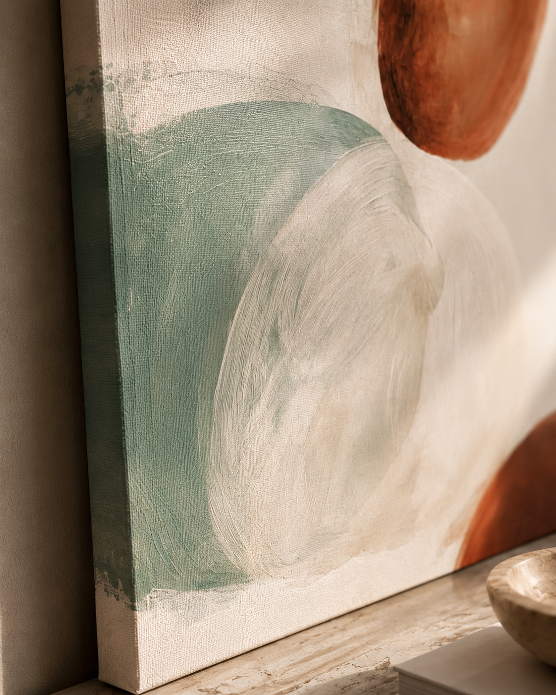 Bulle de terre - La toile