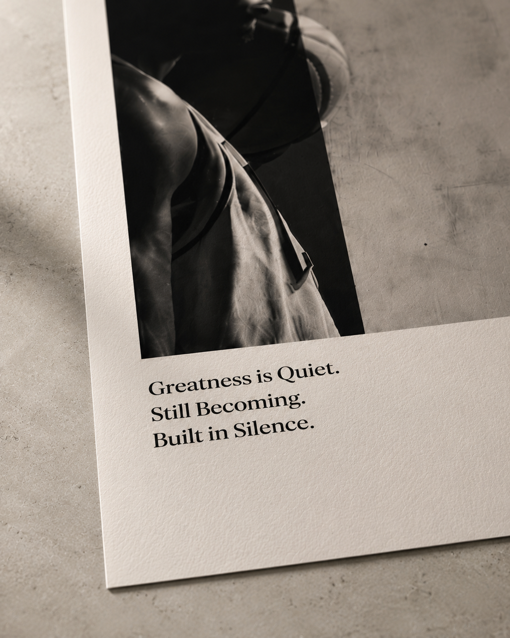 Greatness is quiet - L’affiche