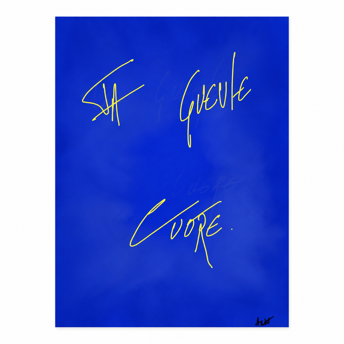 Cuore x ANET — œuvre sans cadre sur fond blanc galerie