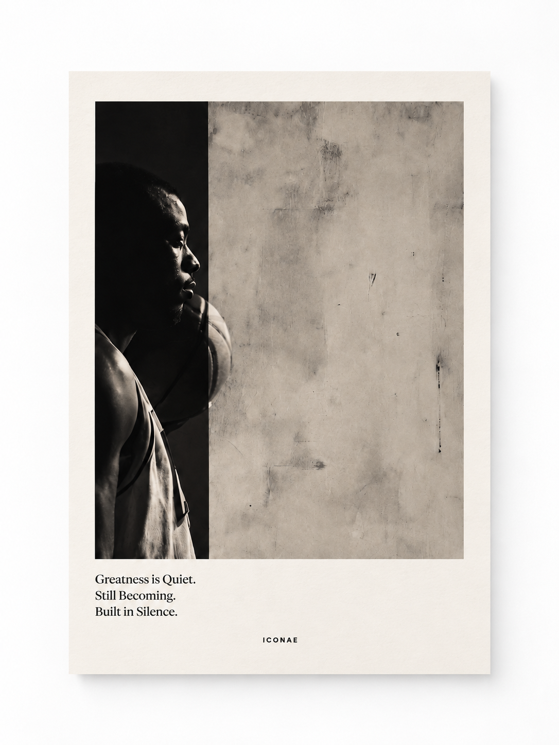 Greatness is Quiet — sans cadre sur fond blanc