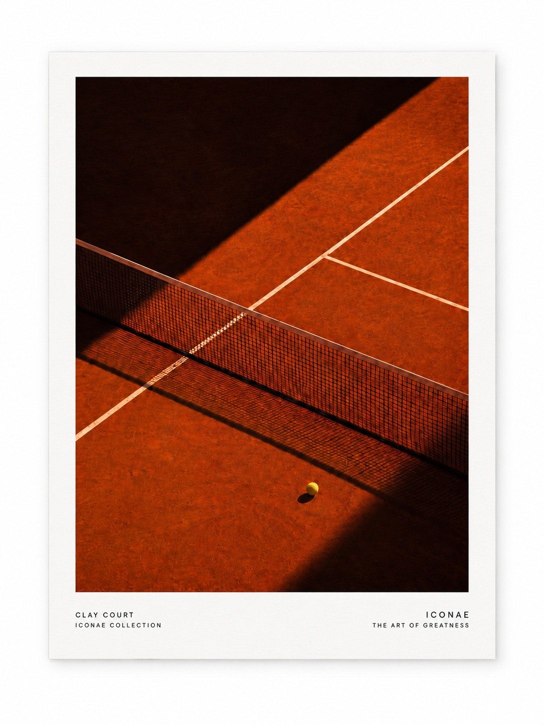 Clay Court — tirage sans cadre sur fond blanc galerie