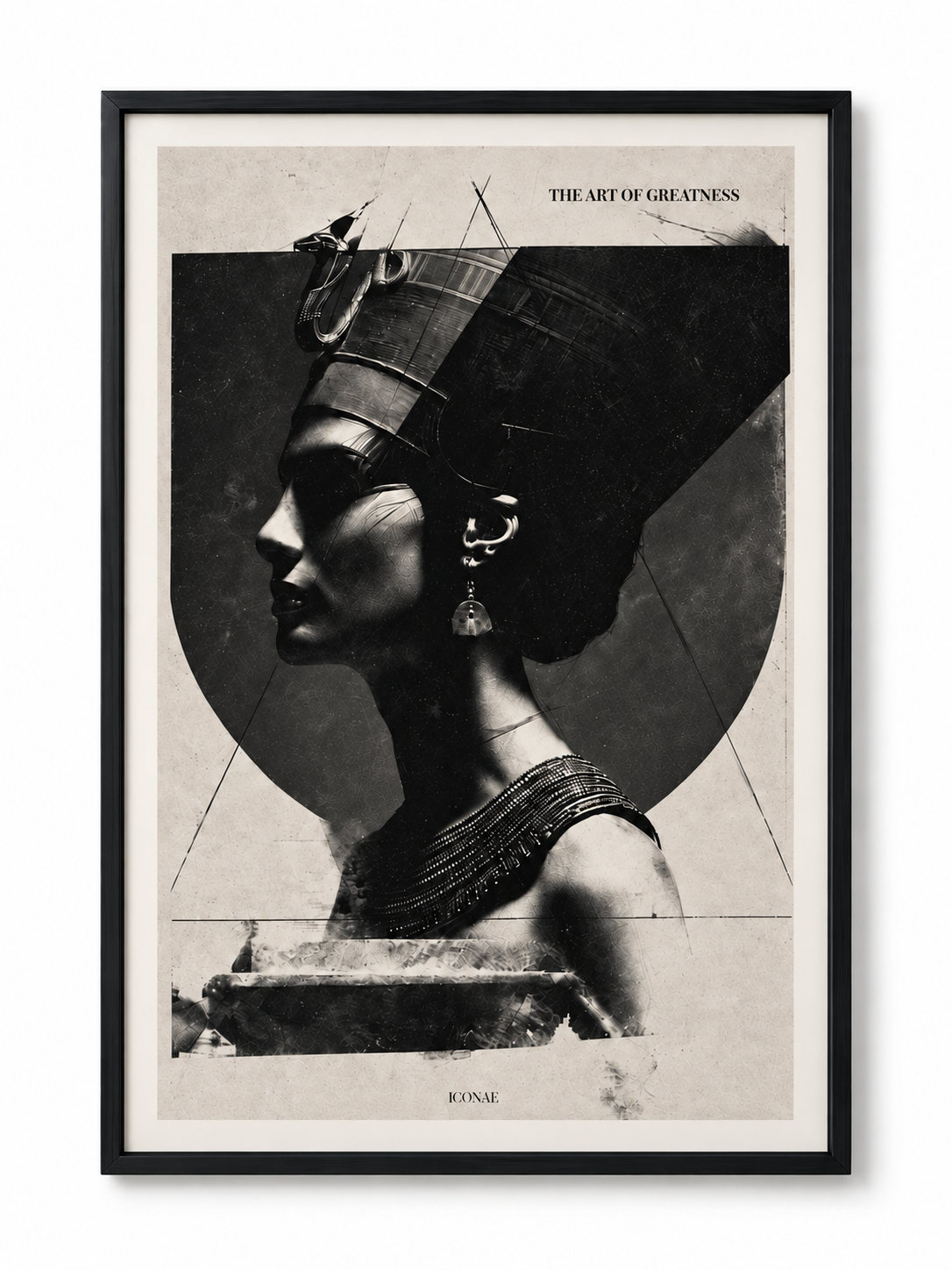 Cleopatra — cadre noir fin sur fond blanc galerie