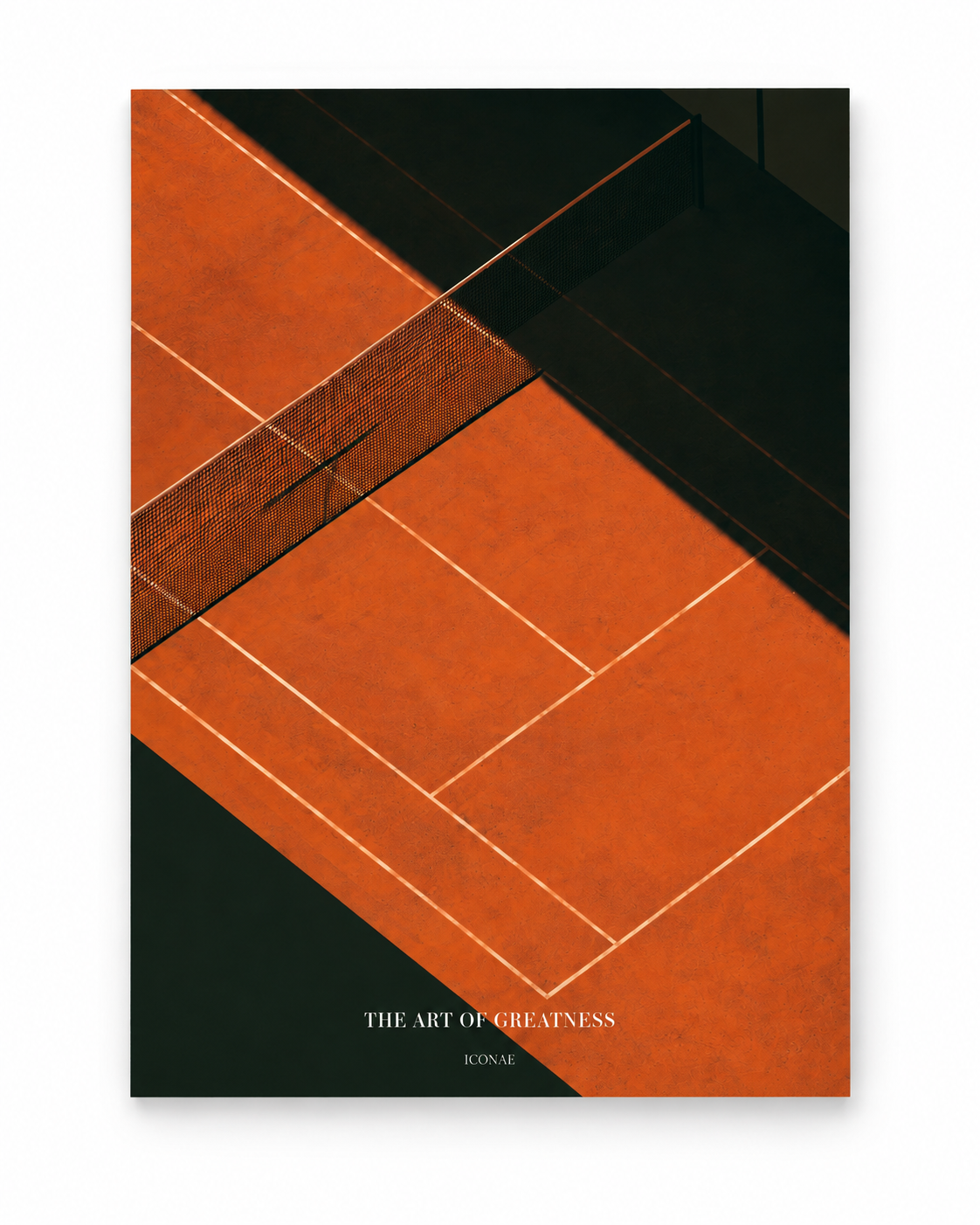 Orange & Noir — tirage sans cadre sur fond blanc galerie